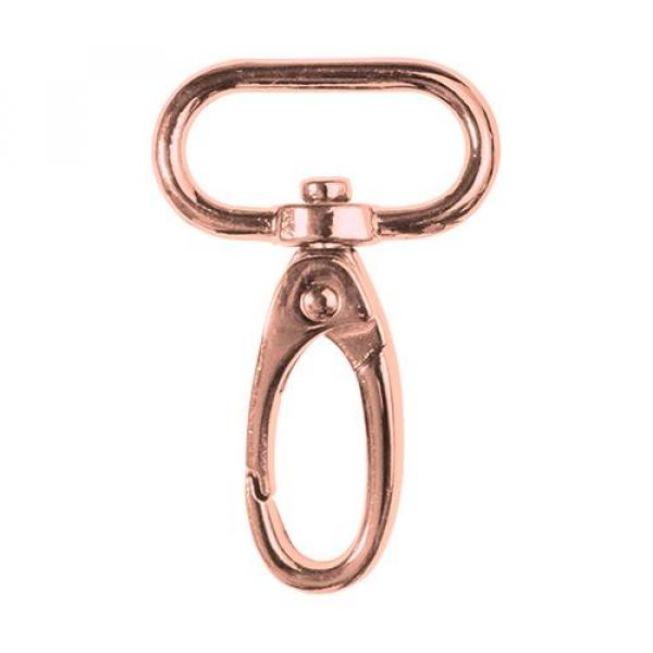 Metall-Karabiner 2,5cm  Breite Rosegold